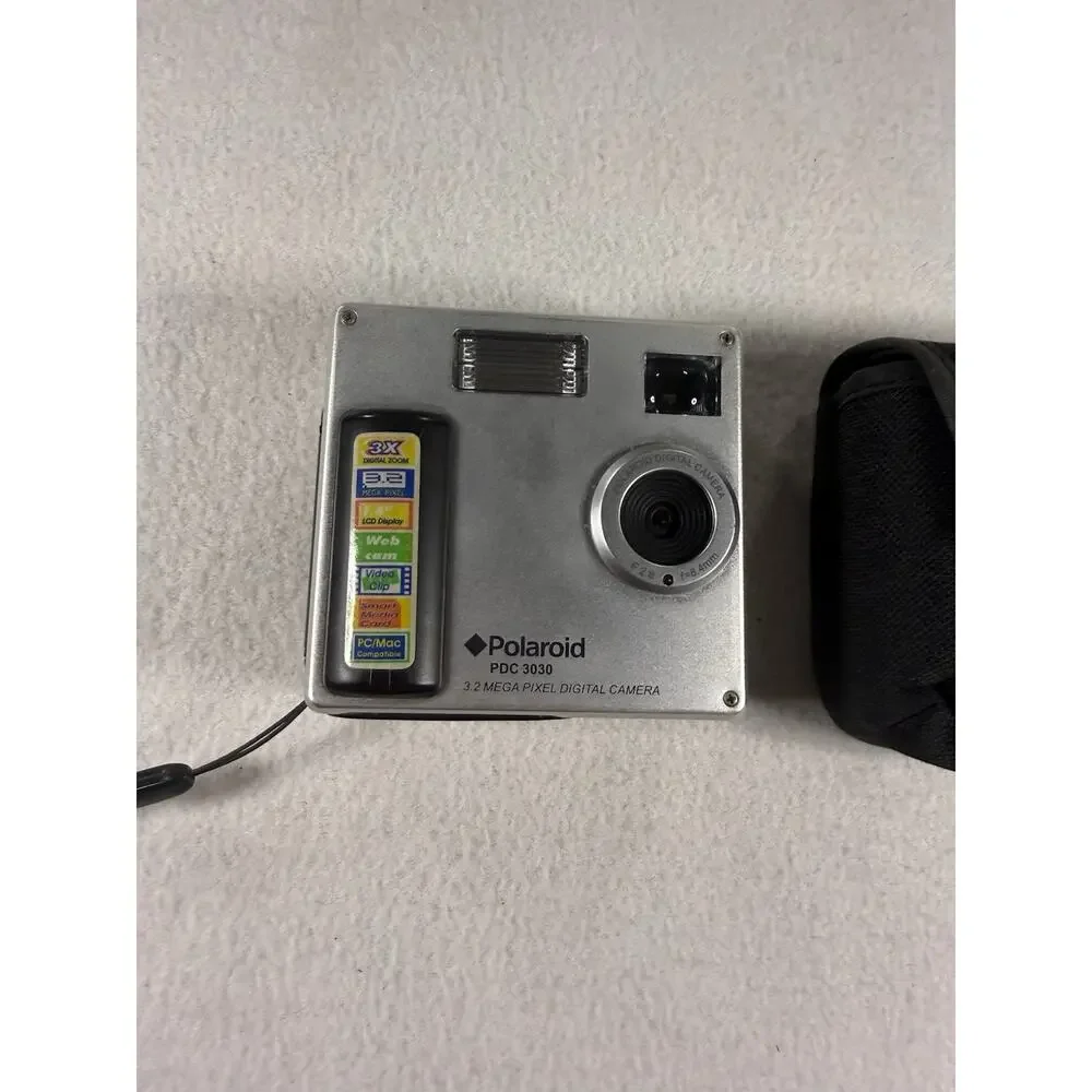 Polaroid PDC 3030 3.2MP Digital Camera, Silver - Tested